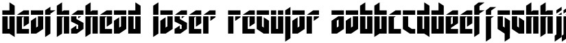Deathshead Laser Regular font
