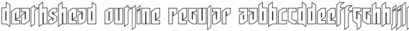 Deathshead Outline Regular font