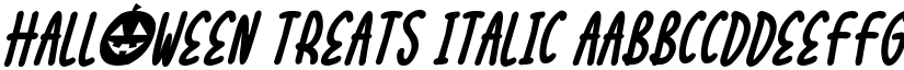 Halloween Treats Italic font