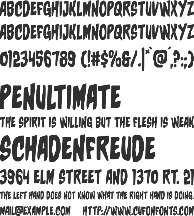 Charmling font preview