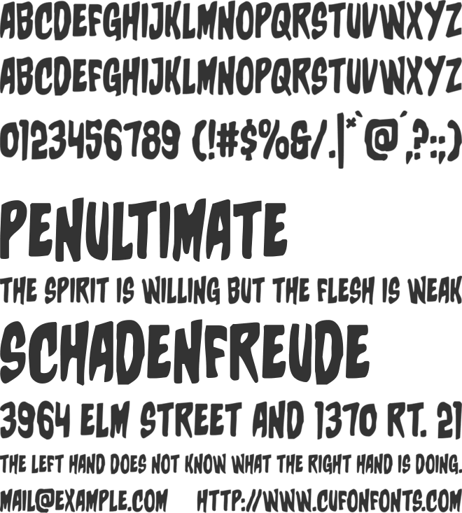 Charmling font preview