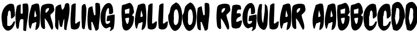 Charmling Balloon Regular font