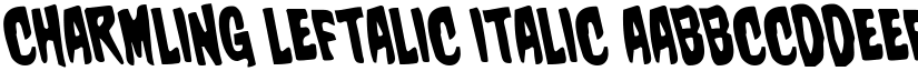 Charmling Leftalic Italic font