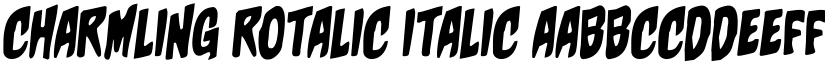 Charmling Rotalic Italic font