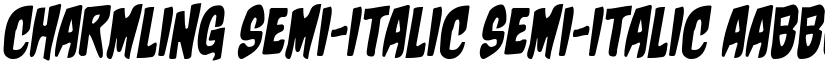 Charmling Semi-Italic Semi-Italic font