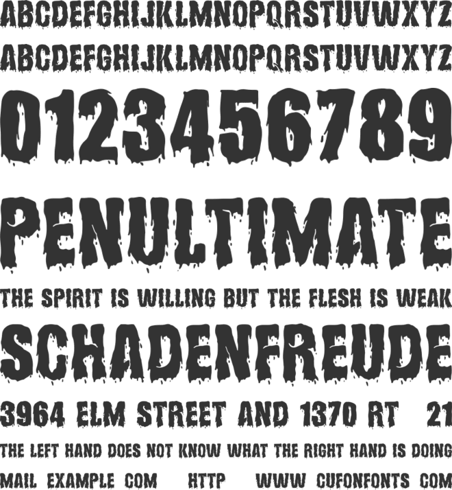 Hollows Free font preview