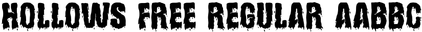 Hollows Free Regular font