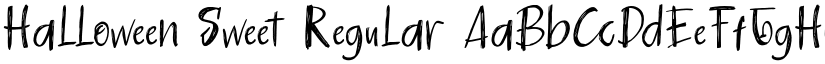 Halloween Sweet Regular font