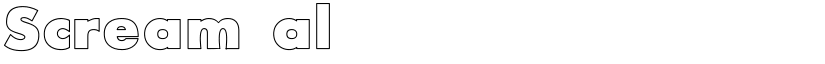 Scream alternative outlined font