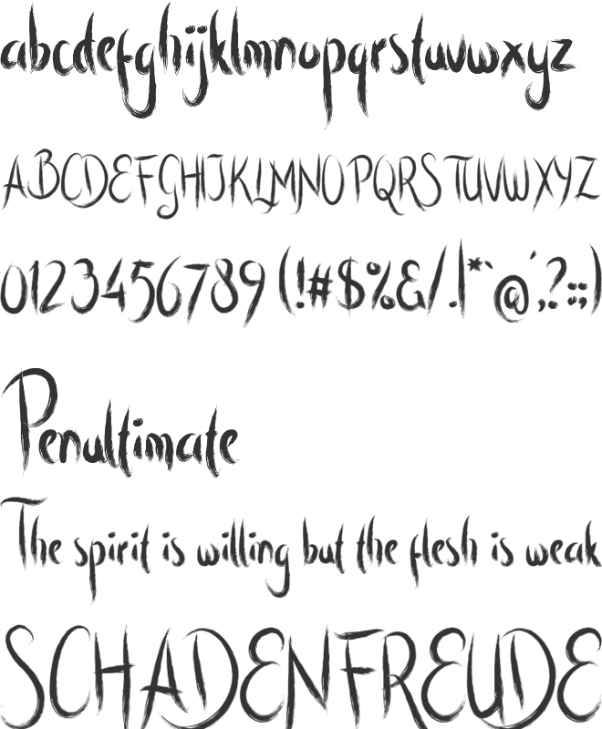 Von Halent font preview