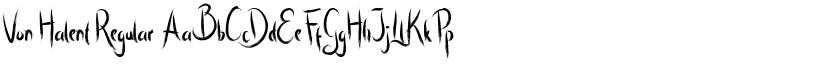 Von Halent Regular font