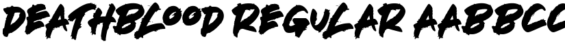 DEATHBLOOD Regular font