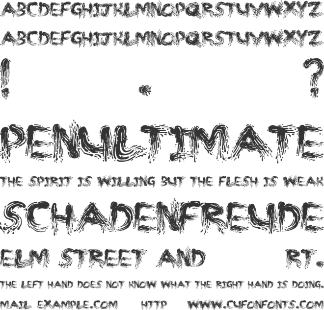 MM STROKES font preview