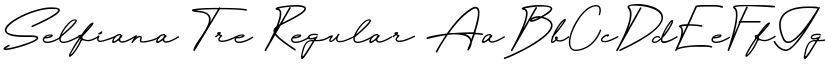 Selfiana Tre Regular font