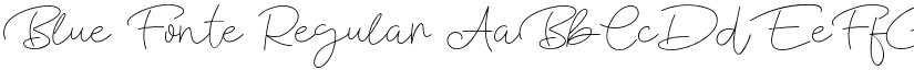 Blue Fonte Regular font
