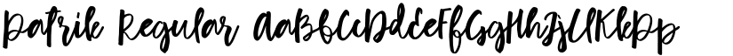 Patrik Regular font