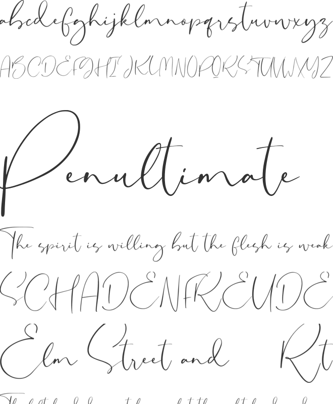 Sheridan font preview