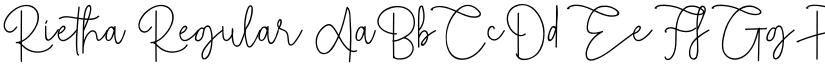 Rietha Regular font
