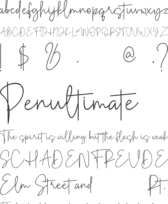 Golden Mind font preview