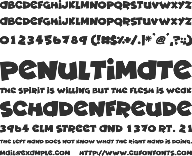 Deadly Cute font preview