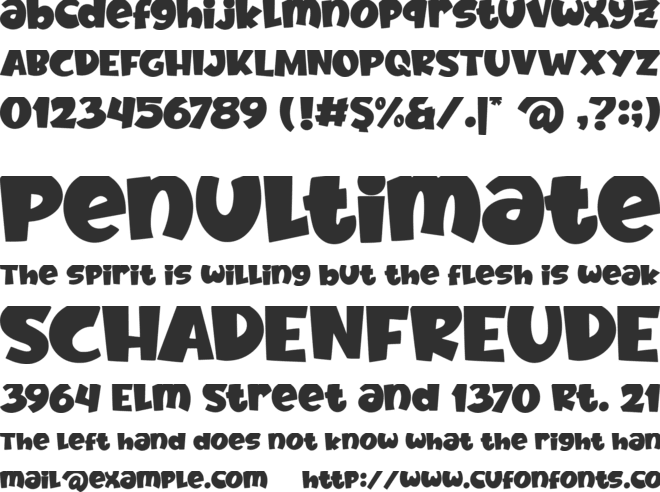 Fruitz -Personal Use Only- font preview