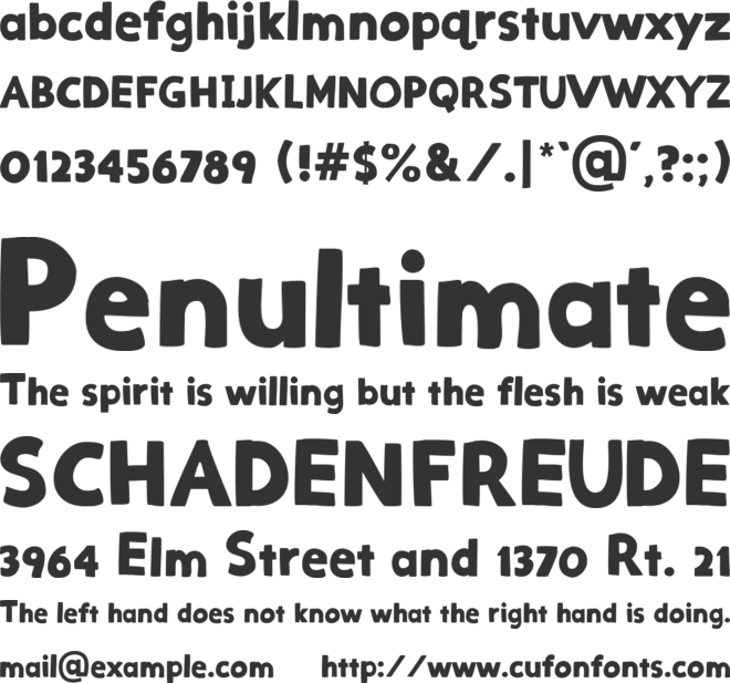 Mini Moment font preview