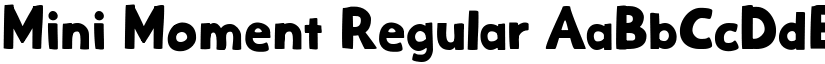 Mini Moment Regular font