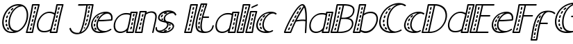 Old Jeans Italic font