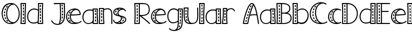 Old Jeans Regular font