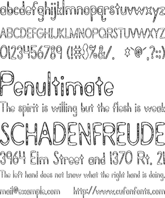 Bramalea Beauty font preview