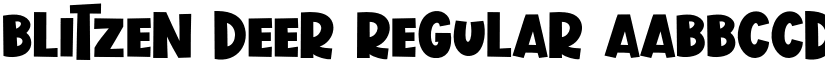 Blitzen Deer Regular font