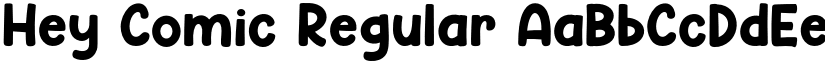 Hey Comic Regular font
