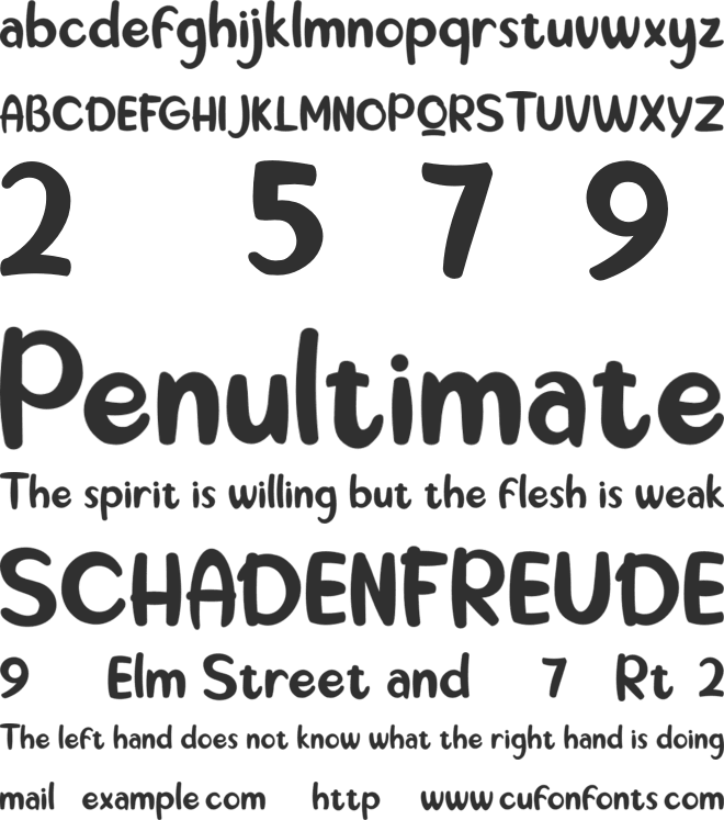 the Hungary font preview
