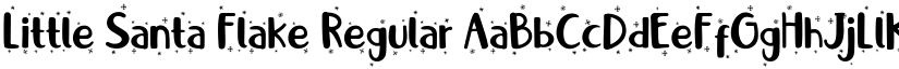 Little Santa Flake Regular font