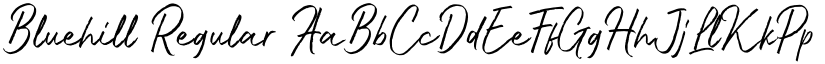 Bluehill Regular font