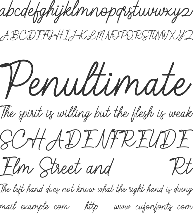 Kaylland font preview