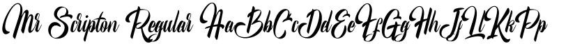 Mr Scripton font download