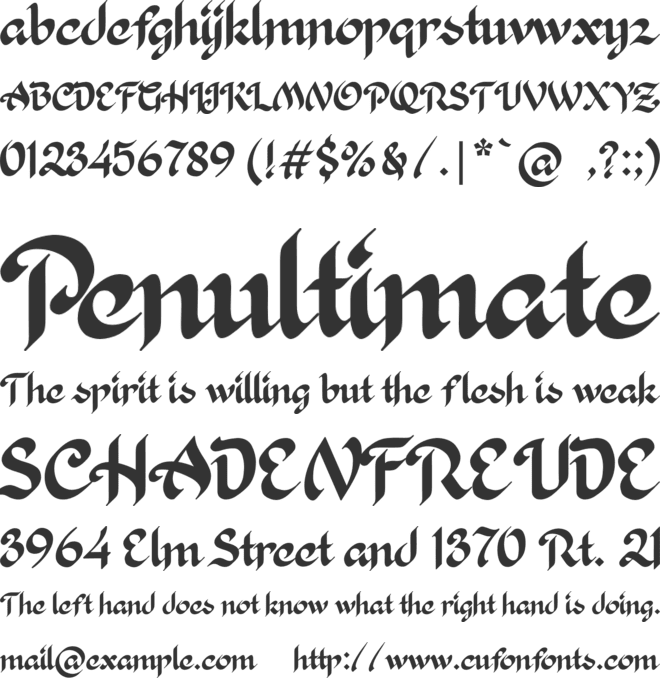 Khaleefa font preview