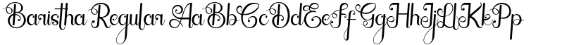 Baristha font download