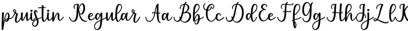 pruistin Regular font