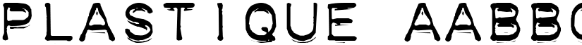 Plastique font