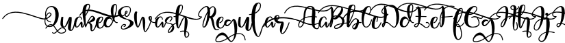 QuakedSwash Regular font