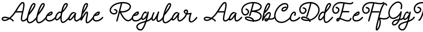 Alledahe font download