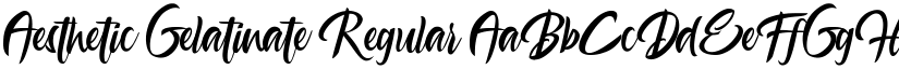 Aesthetic Gelatinate Regular font