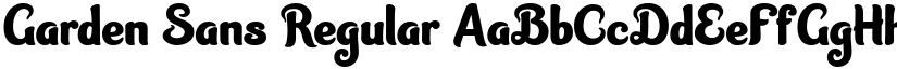 Garden Sans Regular font