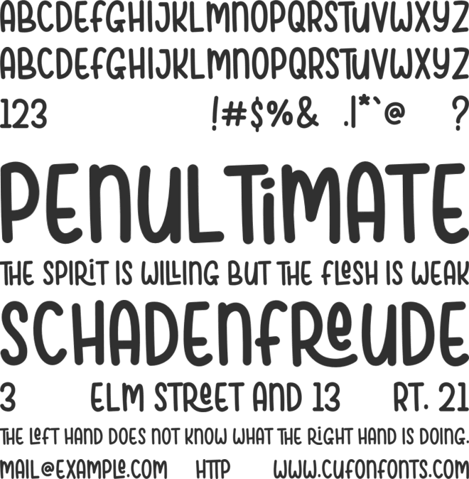 Youjelly font preview