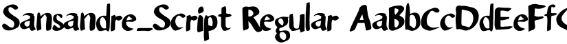 Sansandre_Script Regular font