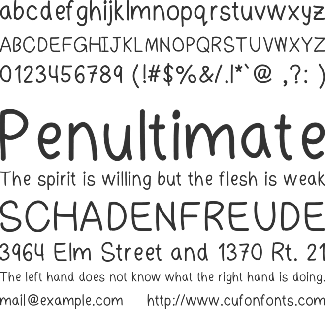 minsins font preview