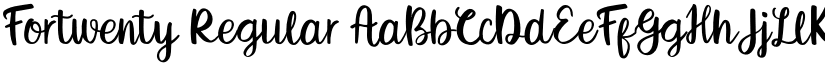 Fortwenty Regular font