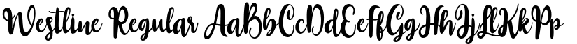 Westline Regular font